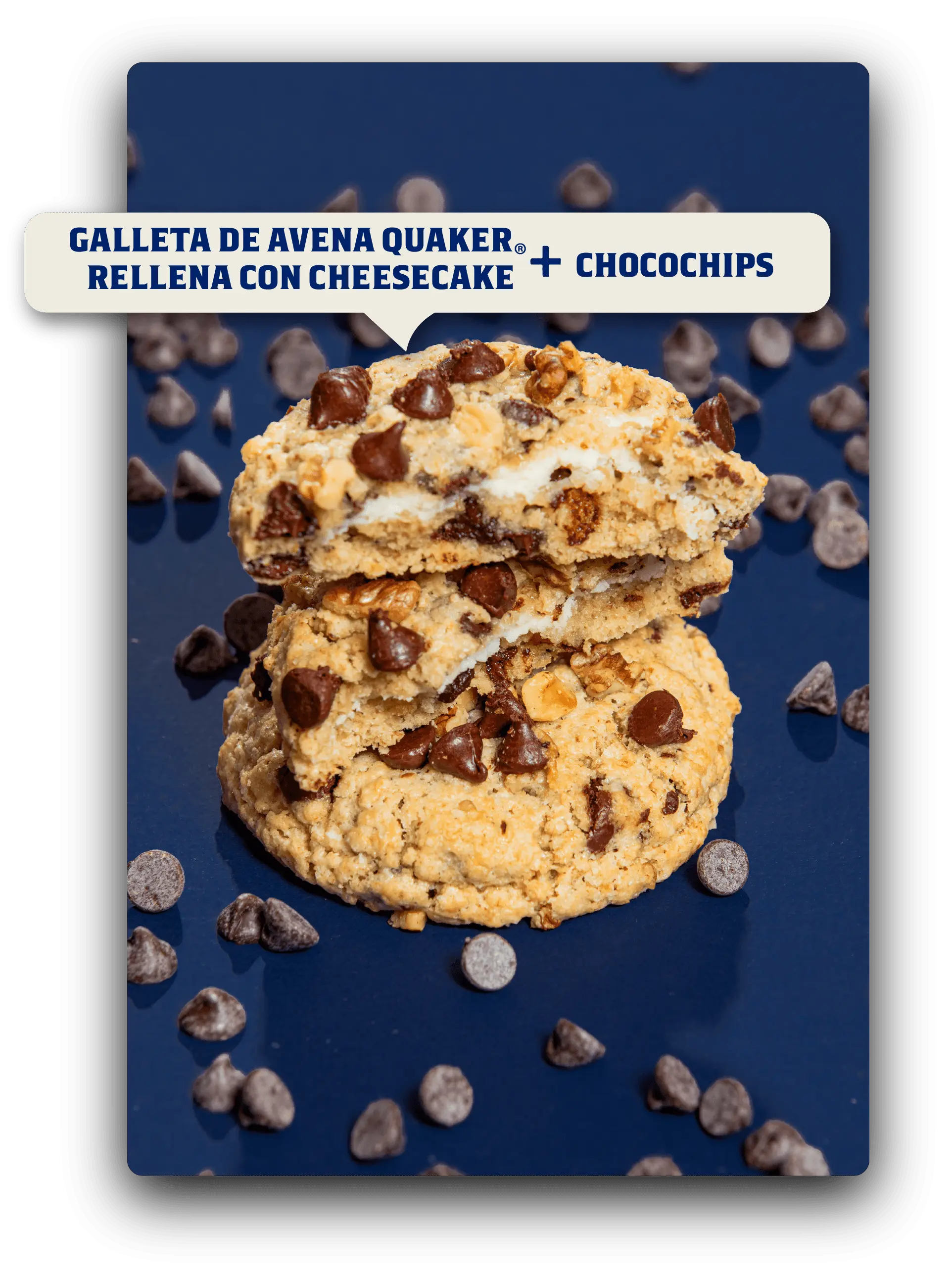 Quaker by mini Galleta de Cheesecake con Chocochips