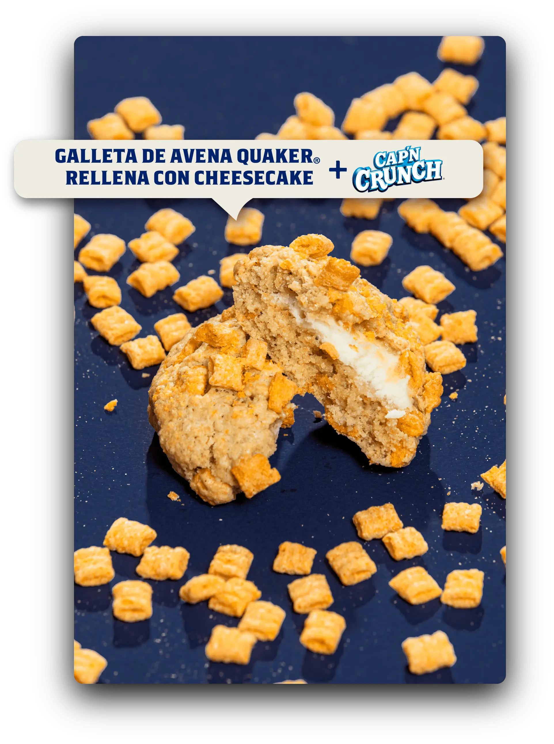 Quaker by mini Galleta de Cheesecake con Cap N Crunch